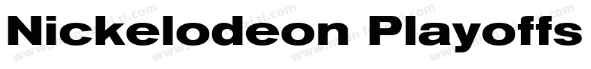 Nickelodeon Playoffs Lowercase Regu字体转换